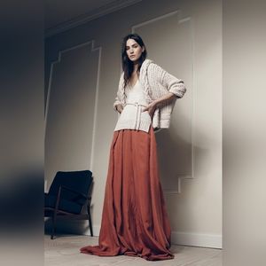 Sz 6 NWT Hensely textured fabric palazzo pants